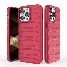 Custodia Silicone Cover Morbida Line KC1 per Apple iPhone 13 Pro Max Rosso