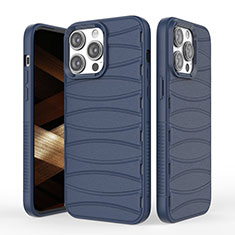 Custodia Silicone Cover Morbida Line KC1 per Apple iPhone 14 Pro Max Blu