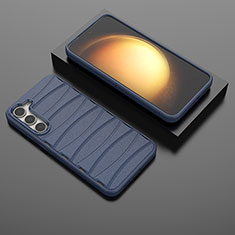 Custodia Silicone Cover Morbida Line KC2 per Samsung Galaxy S22 Plus 5G Blu