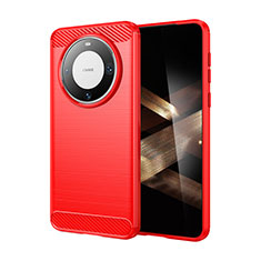 Custodia Silicone Cover Morbida Line MF1 per Huawei Mate 60 Pro+ Plus Rosso