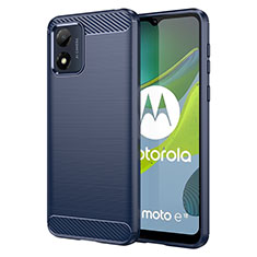 Custodia Silicone Cover Morbida Line MF1 per Motorola Moto E13 Blu