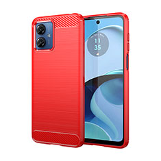 Custodia Silicone Cover Morbida Line MF1 per Motorola Moto G14 Rosso