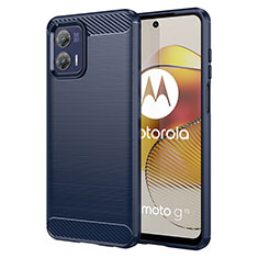 Custodia Silicone Cover Morbida Line MF1 per Motorola Moto G73 5G Blu