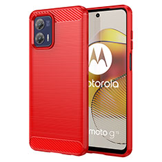 Custodia Silicone Cover Morbida Line MF1 per Motorola Moto G73 5G Rosso