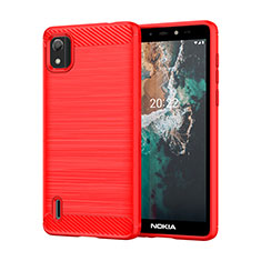 Custodia Silicone Cover Morbida Line MF1 per Nokia C2 2nd Edition Rosso