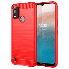 Custodia Silicone Cover Morbida Line MF1 per Nokia C21 Plus Rosso