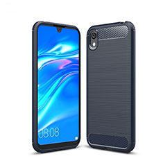 Custodia Silicone Cover Morbida Line per Huawei Enjoy 8S Blu