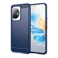 Custodia Silicone Cover Morbida Line per Huawei Honor 100 5G Blu