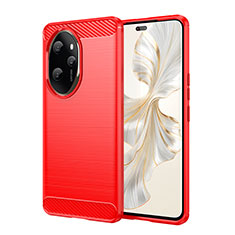 Custodia Silicone Cover Morbida Line per Huawei Honor 100 Pro 5G Rosso