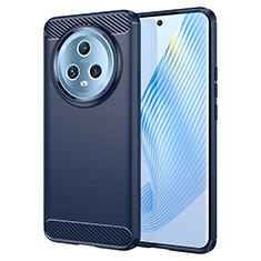 Custodia Silicone Cover Morbida Line per Huawei Honor Magic5 5G Blu