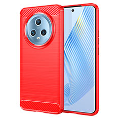 Custodia Silicone Cover Morbida Line per Huawei Honor Magic5 5G Rosso