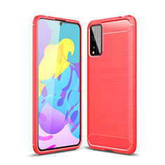 Custodia Silicone Cover Morbida Line per Huawei Honor Play4T Pro Rosso