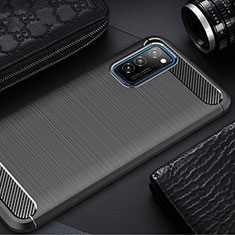 Custodia Silicone Cover Morbida Line per Huawei Honor V30 5G Nero