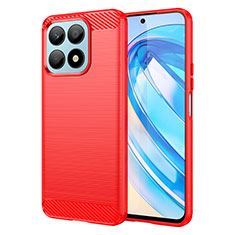 Custodia Silicone Cover Morbida Line per Huawei Honor X8a 4G Rosso