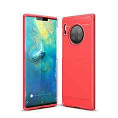 Custodia Silicone Cover Morbida Line per Huawei Mate 30 Pro Rosso