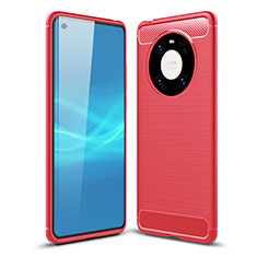 Custodia Silicone Cover Morbida Line per Huawei Mate 40E 4G Rosso