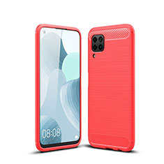 Custodia Silicone Cover Morbida Line per Huawei Nova 6 SE Rosso