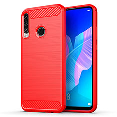 Custodia Silicone Cover Morbida Line per Huawei P40 Lite E Rosso