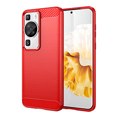 Custodia Silicone Cover Morbida Line per Huawei P60 Pro Rosso