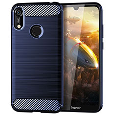 Custodia Silicone Cover Morbida Line per Huawei Y6 (2019) Blu