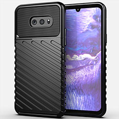 Custodia Silicone Cover Morbida Line per LG G8X ThinQ Nero