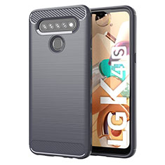 Custodia Silicone Cover Morbida Line per LG K41S Grigio