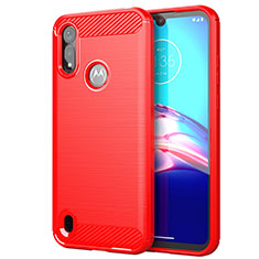 Custodia Silicone Cover Morbida Line per Motorola Moto E6s (2020) Rosso