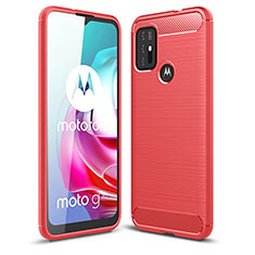 Custodia Silicone Cover Morbida Line per Motorola Moto G10 Rosso