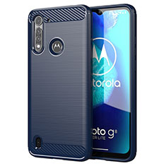 Custodia Silicone Cover Morbida Line per Motorola Moto G8 Power Lite Blu