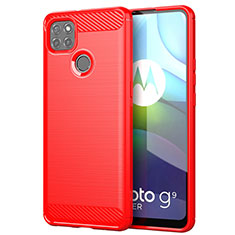 Custodia Silicone Cover Morbida Line per Motorola Moto G9 Power Rosso
