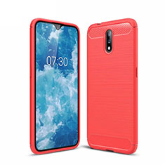 Custodia Silicone Cover Morbida Line per Nokia 2.3 Rosso