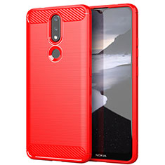 Custodia Silicone Cover Morbida Line per Nokia 2.4 Rosso