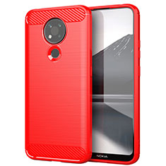 Custodia Silicone Cover Morbida Line per Nokia 3.4 Rosso