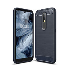 Custodia Silicone Cover Morbida Line per Nokia 4.2 Blu