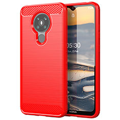 Custodia Silicone Cover Morbida Line per Nokia 5.3 Rosso