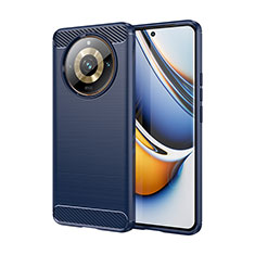 Custodia Silicone Cover Morbida Line per Realme 11 Pro 5G Blu