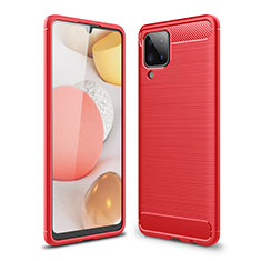 Custodia Silicone Cover Morbida Line per Samsung Galaxy A12 Nacho Rosso