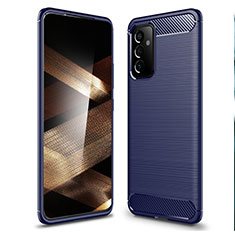 Custodia Silicone Cover Morbida Line per Samsung Galaxy A15 5G Blu