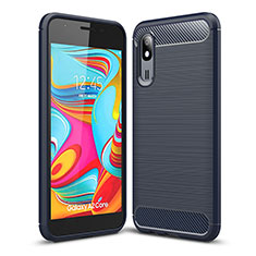 Custodia Silicone Cover Morbida Line per Samsung Galaxy A2 Core A260F A260G Blu
