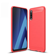 Custodia Silicone Cover Morbida Line per Samsung Galaxy A30S Rosso