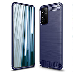 Custodia Silicone Cover Morbida Line per Samsung Galaxy F54 5G Blu