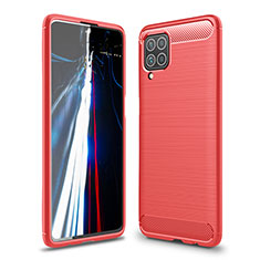 Custodia Silicone Cover Morbida Line per Samsung Galaxy F62 5G Rosso