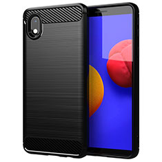 Custodia Silicone Cover Morbida Line per Samsung Galaxy M01 Core Nero