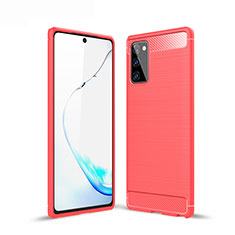 Custodia Silicone Cover Morbida Line per Samsung Galaxy Note 20 Plus 5G Rosso