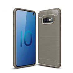 Custodia Silicone Cover Morbida Line per Samsung Galaxy S10e Grigio