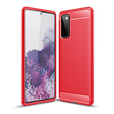 Custodia Silicone Cover Morbida Line per Samsung Galaxy S20 Lite 5G Rosso