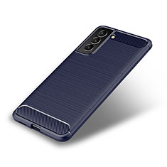Custodia Silicone Cover Morbida Line per Samsung Galaxy S23 5G Blu