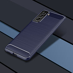 Custodia Silicone Cover Morbida Line per Samsung Galaxy S24 5G Blu