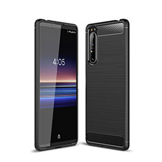 Custodia Silicone Cover Morbida Line per Sony Xperia 1 II Nero