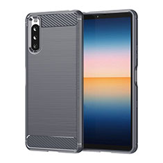 Custodia Silicone Cover Morbida Line per Sony Xperia 10 III Grigio